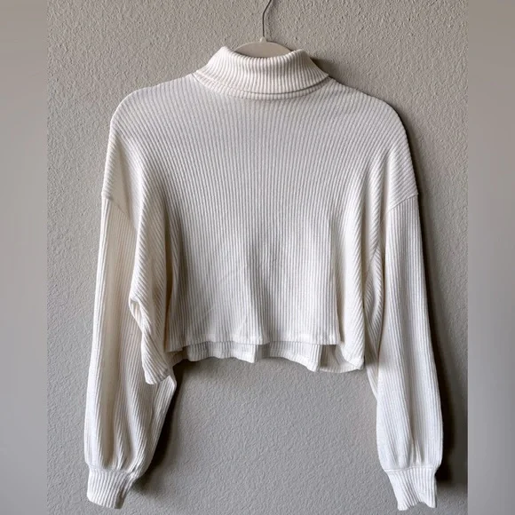 Hollister Tops Hollister Boxy Cropped Turtleneck Poshmark